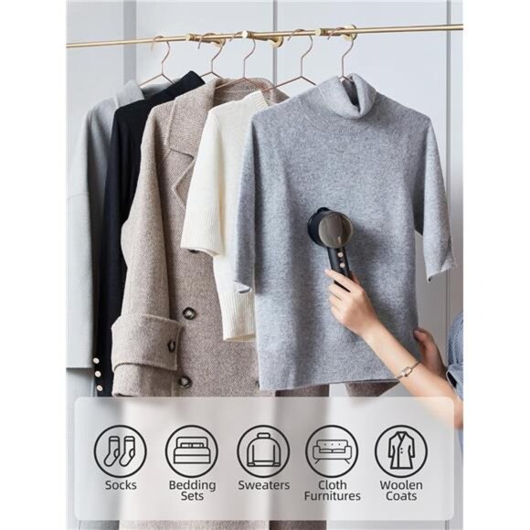 Fabric Shaver for Clothing, Rechargeable Fuzz Remover, Electric Lint Shaver - Picture 5 of 7